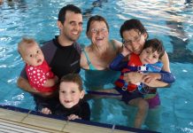 Swimmers’ uplifting effort