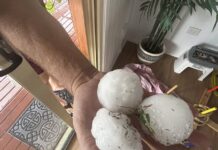 ‘Terrifying’ giant hailstones leave trail of damage in major storms
