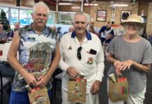 Christmas time comes to bowls club